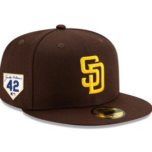 New Era San Diego Padres Jackie Robinson #42 Side Patch Black UV 59FIFTY Hat